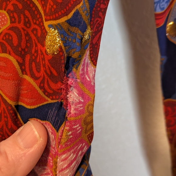 Farm Rio Navy Garden Midi Dress - Picture 16 of 16